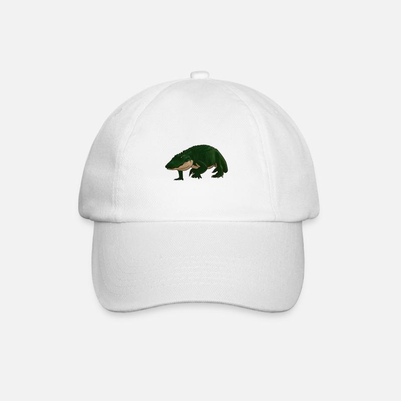 Alligator - Baseballkappe - Weiß/Weiß