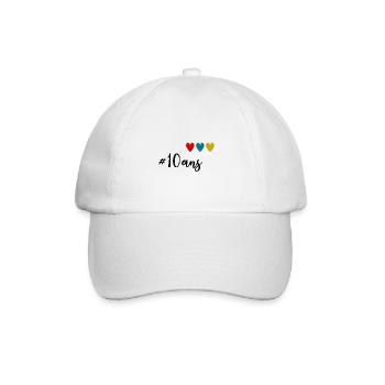 ANNIVERSAIRE. HAPPY BIRTHDAY. JOYEUX ANNIV - Casquette classique - blanc/blanc - Devant