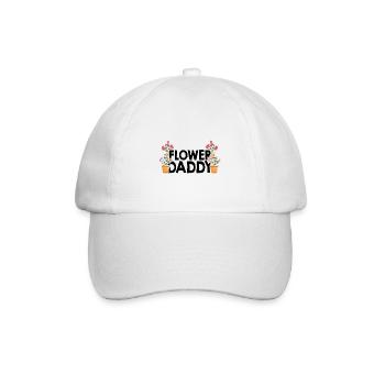 Flower Daddy Botanical Flowers Gardening Plant Lov - Baseballkappe - Weiß/Weiß - Vorne