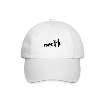 Drum Corps Evolution Marching Band Drum Music Perc - Baseballkappe - Weiß/Weiß - Vorne