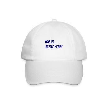 Quel est le dernier prix ? - Casquette classique - blanc/blanc - Devant