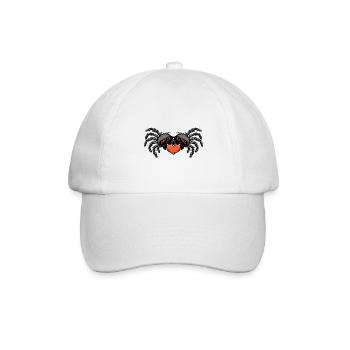 Tarantula Spinne Paar Herz - Baseballkappe - Weiß/Weiß - Vorne