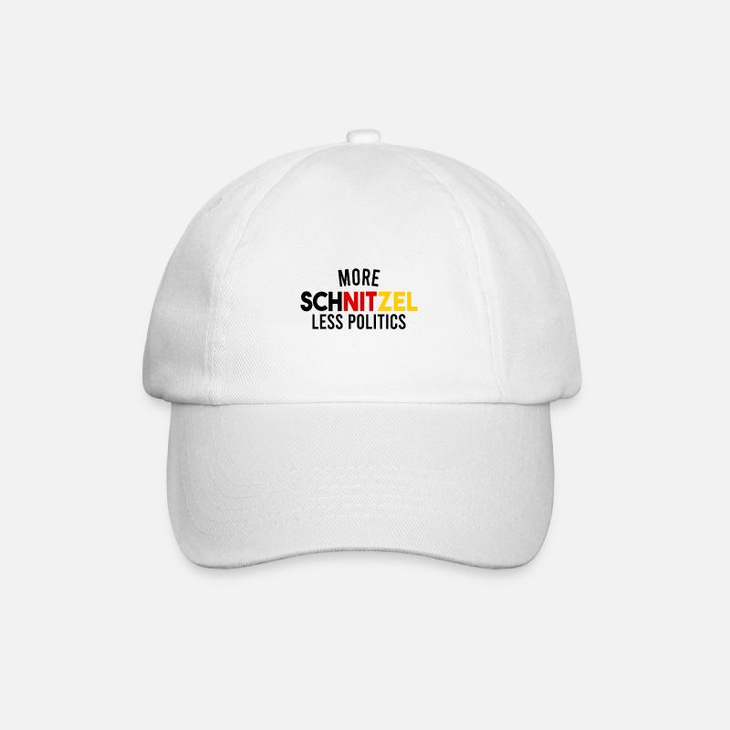 Politik politisch Schnitzel - Baseballkappe - Weiß/Weiß
