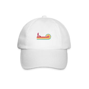 Retro Graphic Gardener Horticulturist Gardening La - Baseballkappe - Weiß/Weiß - Vorne