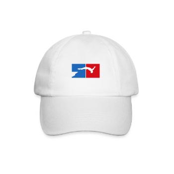 Retro Graphic Cliff Diver Cliff Diving Tombstoning - Baseball Cap - white/white - Front