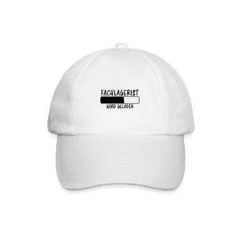 Fachlagerist Spruch Lustiges Fachlagerist Geschenk - Baseballkappe - Weiß/Weiß - Vorne