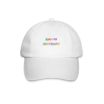 ANNIVERSARY. HAPPY BIRTHDAY. HAPPY BIRTHDAY. - Baseball Cap - white/white - Front