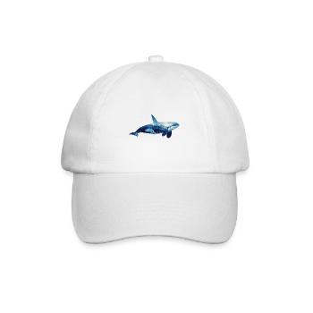 Stylish Orca Design – Killer Whale Art for Ocean L - Baseball Cap - white/white - Front
