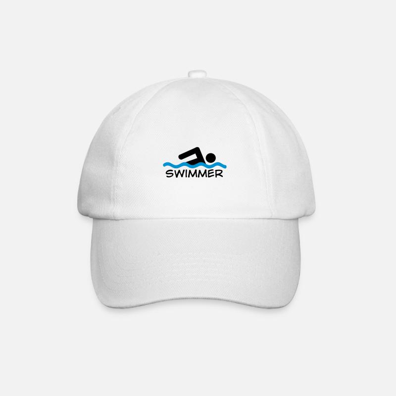 swimmer - Baseballkappe - Weiß/Weiß