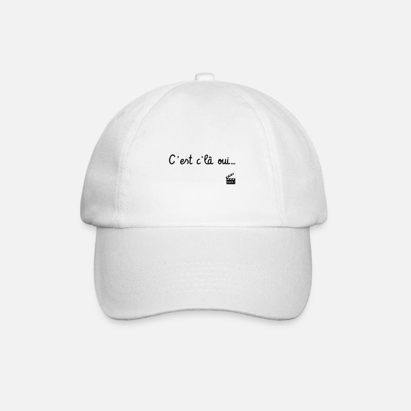 C'est c'là oui...Le Père Noël est une ordure - Casquette classique - blanc/blanc
