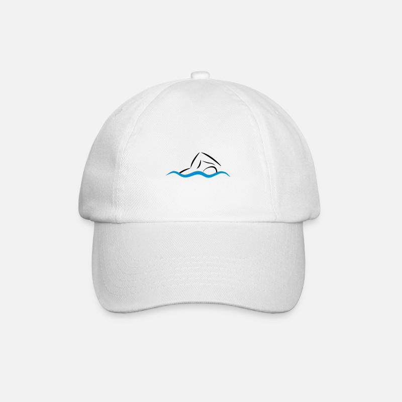 Kraulschwimmen - Baseballkappe - Weiß/Weiß