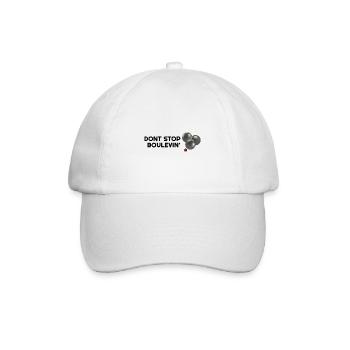 Dont stop Boulevin' Lustige Boule Boccia Designs - Baseballkappe - Weiß/Weiß - Vorne