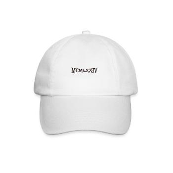 Chiffres romains 1974 MCMLXXIV - Casquette classique - blanc/blanc - Devant