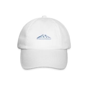 Wandern Berge Ich kenn da ne Abkürzung - Baseballkappe - Weiß/Weiß - Vorne