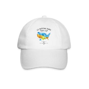 Graphique des parcs nationaux - Casquette classique - blanc/blanc - Devant