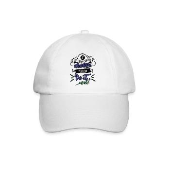 Si tu peux rêver, tu peux faire ce cadeau idée - Casquette classique - blanc/blanc - Devant