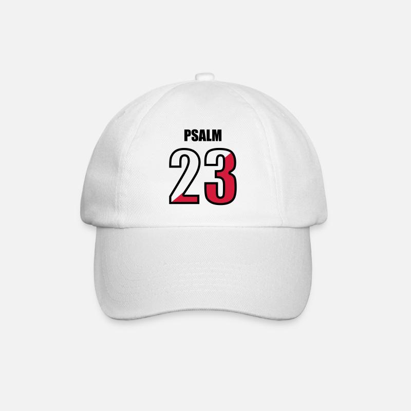 Psaume 23 - Casquette classique - blanc/blanc