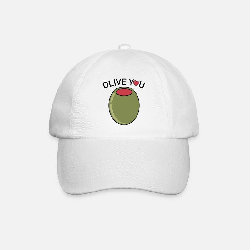Olive Du - Baseballkappe - Weiß/Weiß