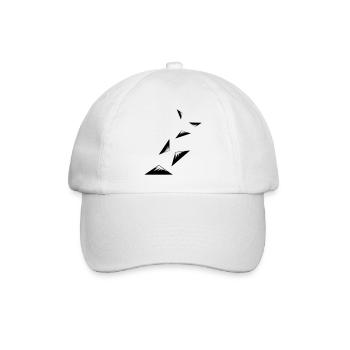 Mountains Symbol - Baseball Cap - white/white - Front