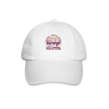 Original December 1968 54th Birthday Gift - Baseball Cap - white/white - Front