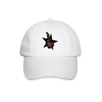 Gitarre Stern Notenschlüssel - Baseballkappe - Weiß/Weiß - Vorne