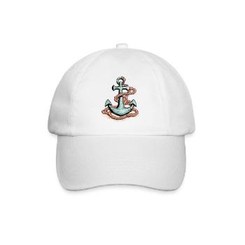 rafting, boating, mountains, white water boating - Baseball Cap - white/white - Front
