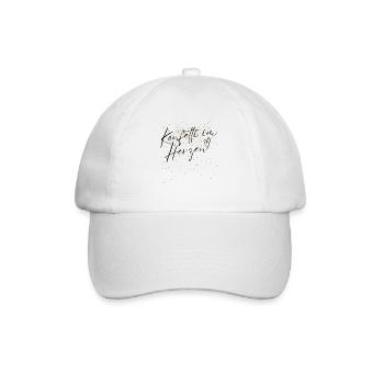 Konfetti im Herzen Fasching Konfetti Kostüm Damen - Baseballkappe - Weiß/Weiß - Vorne