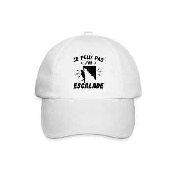 I can't I climbed - Baseball Cap - white/white - Front