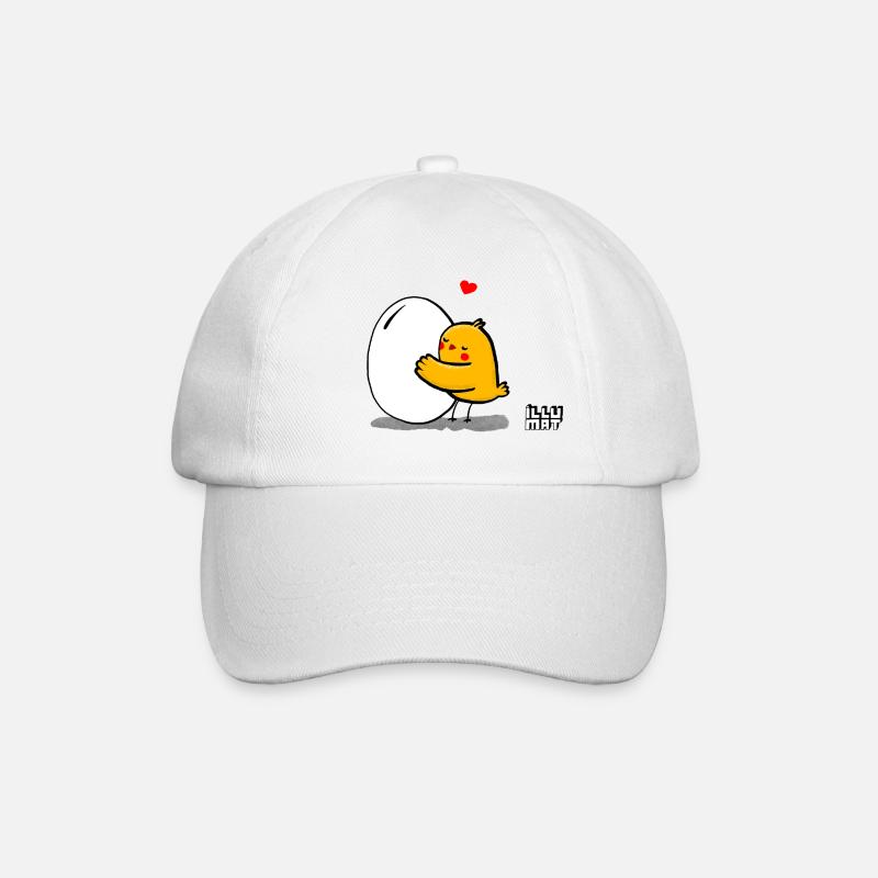 Sibling Egg - Baseball Cap - white/white