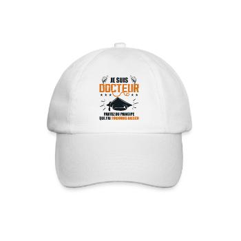 Doctor Funny Gift Phd - I Am Doctor - Baseball Cap - white/white - Front