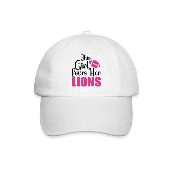 this girl loves her lions - Casquette classique - blanc/blanc - Devant