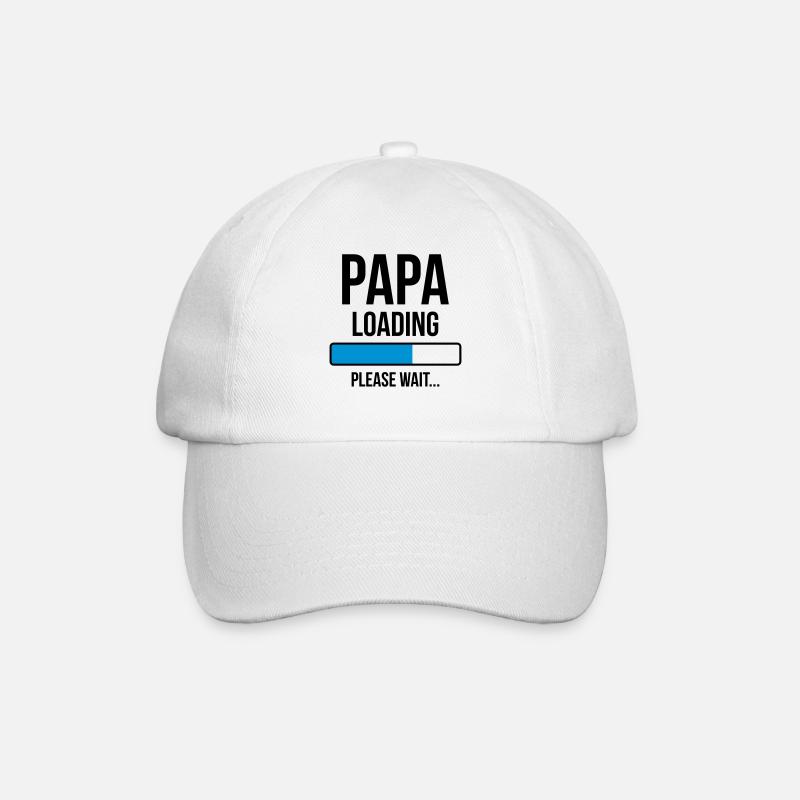 Papa Loading Please wait... - Casquette classique - blanc/blanc
