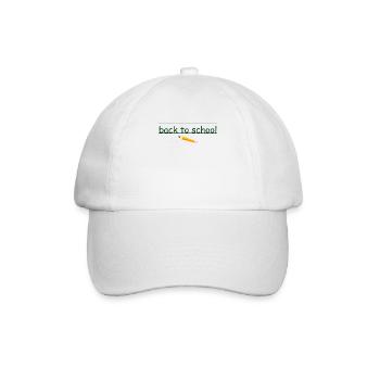 École - Casquette classique - blanc/blanc - Devant