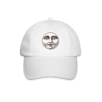Visage lunaire du court métrage "Le voyage vers la lune" - Casquette classique - blanc/blanc - Devant