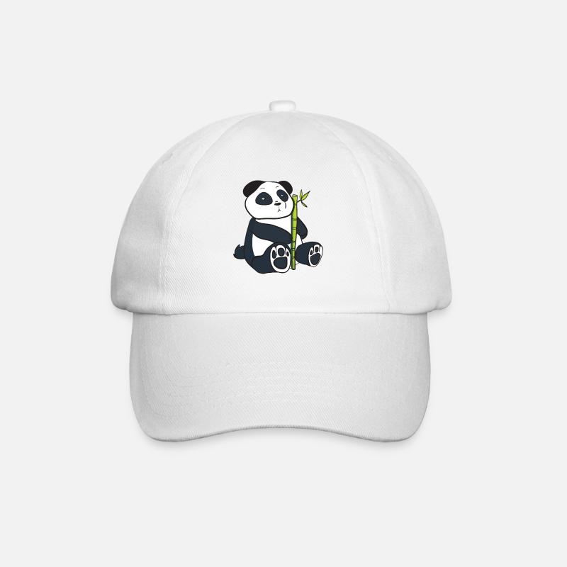 Panda - Baseballkappe - Weiß/Weiß