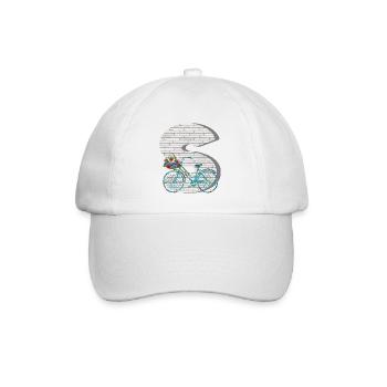 vélo e 100 s - Casquette classique - blanc/blanc - Devant
