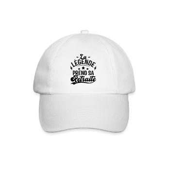 La Légende Prend Sa Retraite - Casquette classique - blanc/blanc - Devant