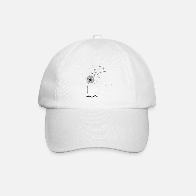 Pusteblume Fahrräder - - Baseballkappe - Weiß/Weiß