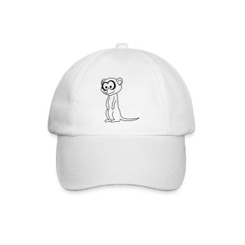 Suricate Comic Animal - Casquette classique - blanc/blanc - Devant