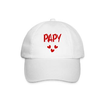 OPA. VATERTAG. ALLES GUTE ZUM GEBURTSTAG OPA. ICH LIEBE DICH - Baseballkappe - Weiß/Weiß - Vorne