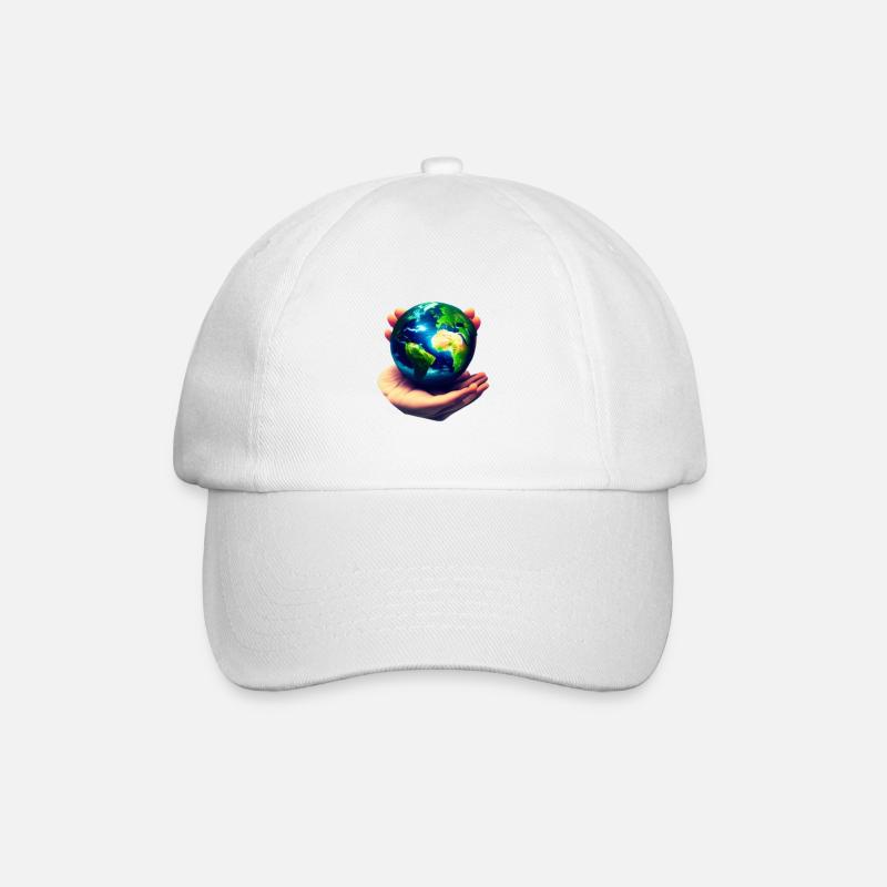 Land Protect - Baseball Cap - white/white