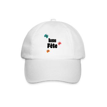 BONNE FÊTE. FÊTE DES MÈRES. FÊTE DES PÈRES. FÊTE - Casquette classique - blanc/blanc - Devant