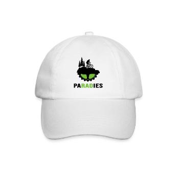 Bicycle Bike Bicycle chain "bike paradise" - Baseball Cap - white/white - Front