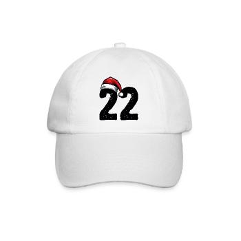 22 Number Christmas - Baseball Cap - white/white - Front