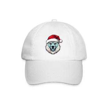 Portrait d’ours polaire Noël ours polaire - Casquette classique - blanc/blanc - Devant