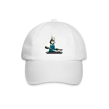 Grillmeister Wolf - Baseballkappe - Weiß/Weiß - Vorne
