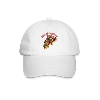Tranche de bonheur - Pizza - Casquette classique - blanc/blanc - Devant