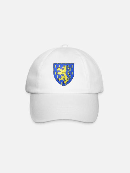 Blason de la Franche-Comté avec fond transparent - Casquette classique - blanc/blanc