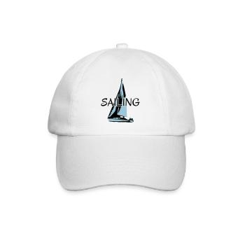Segeln, Segelboot - Baseballkappe - Weiß/Weiß - Vorne