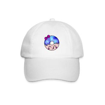 Donut-Galaxie kawaii - Baseballkappe - Weiß/Weiß - Vorne